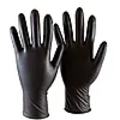 Engangshansker pudderfri sorte nitril 100 pk. Str. S