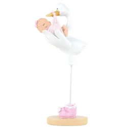 Figur Stork/Baby Rosa