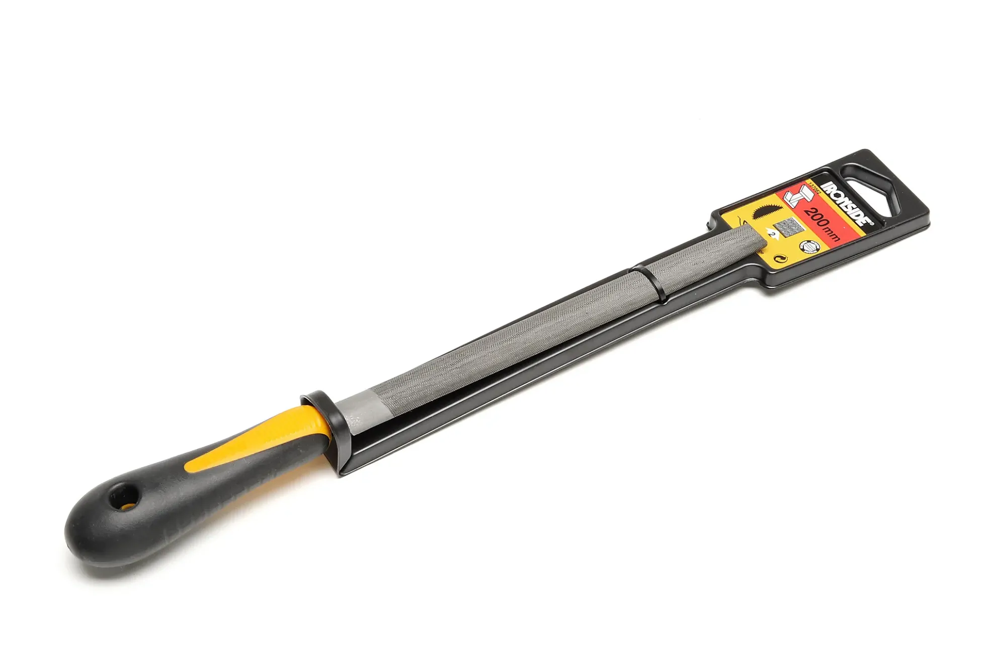 Fil halvrund 8" Medium Grov 200mm