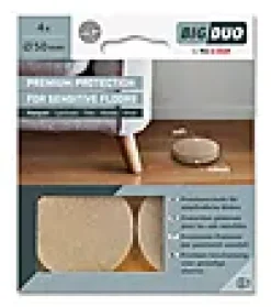 Filt Bigduo parkett Ø50mm Beige 4stk