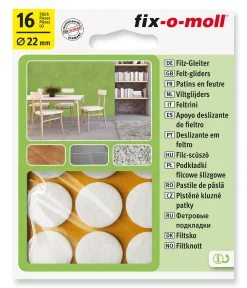 FILT TIL STOL&BORD Ø22 HVIT 16STK FIX-O-MOLL