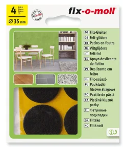 FILT TIL STOL&BORD Ø35MM BRUN 4STK FIX-O-MOLL
