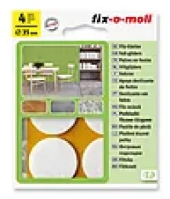 FILT TIL STOL&BORD Ø35MM HVIT 4STK FIX-O-MOLL