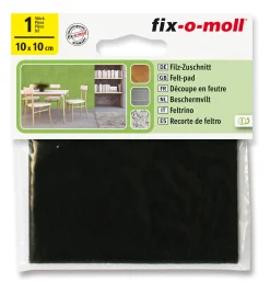 FILT TIL STOL&BORD 100X100MM BRUN FIX-O-MOL