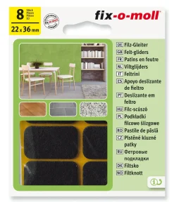 FILT TIL STOL&BORD 22X36MM BRUN 8STK FIX-O-MOLL
