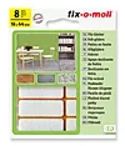 Filt til stol&bord 16x44mm hvit 8stk
