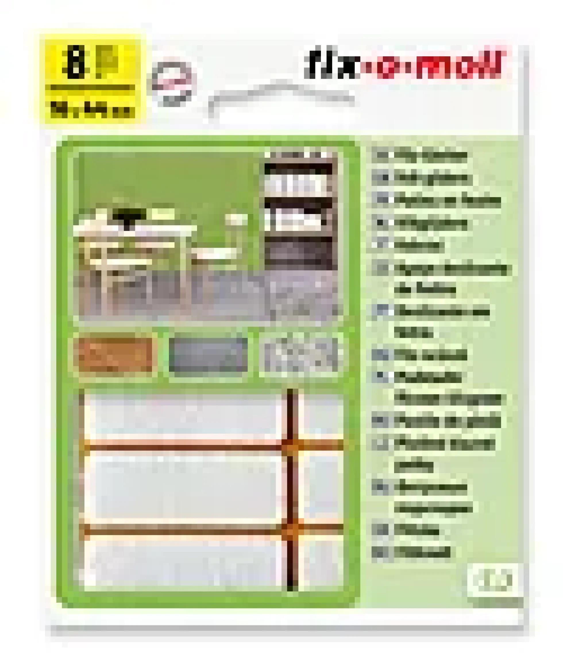Filt til stol&bord 16x44mm hvit 8stk