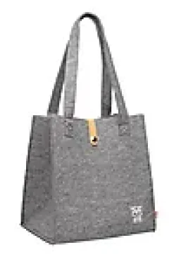 FILTBAG 30X30,5X4CM GRÅ ULLFILT FOR SOPPTUR, PIKNIK, HANDEL