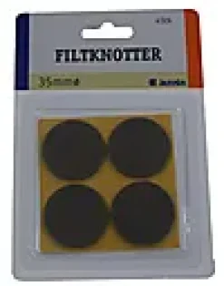 Filtknott brun 35mm 4stk