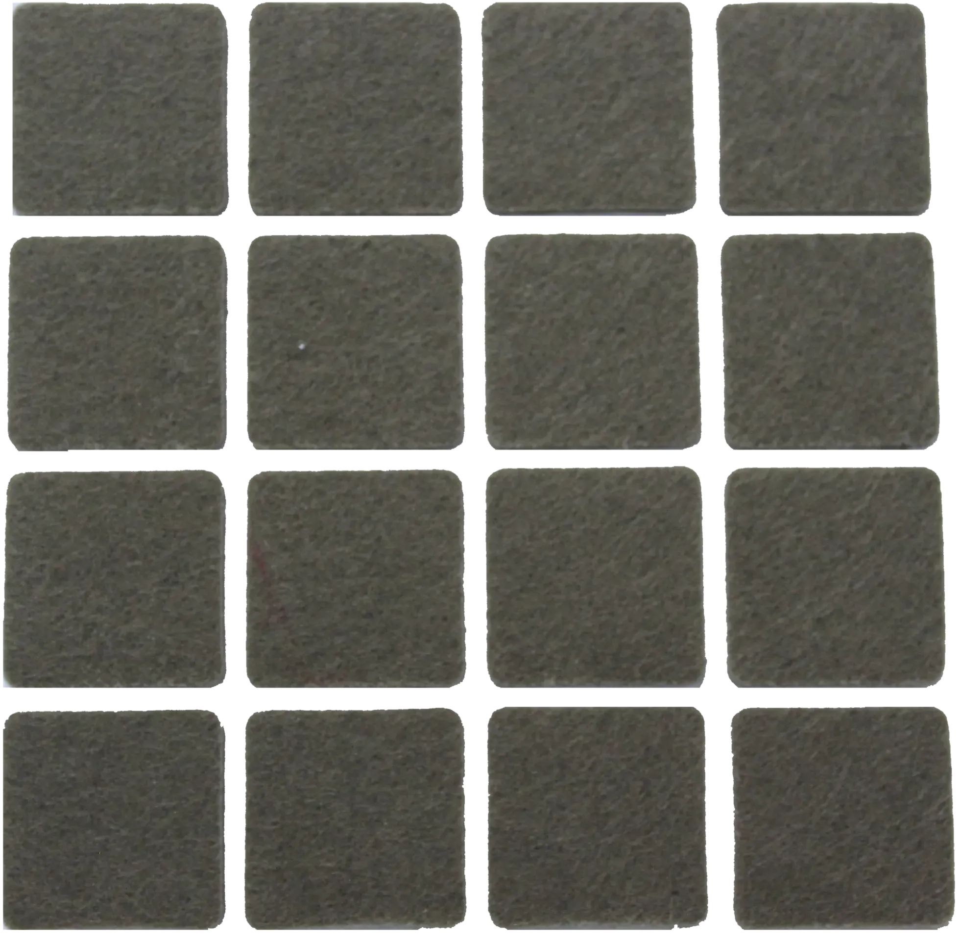Filtknott brun 22x22mm 16stk