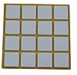Filtknott hvit 22x22mm 1stk