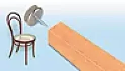 Filtknott i 100% ull med skrue 20mm