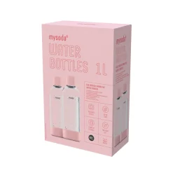 Flaske Pink 1L 2stk