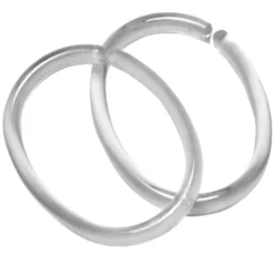 Forhengsringer Clips Transparent Plast 12Stk