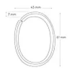 Forhengsringer Clips Transparent Plast 12Stk