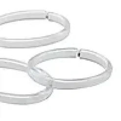 Forhengsringer Clips Transparent Plast 12Stk