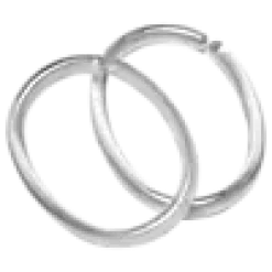 Forhengsringer Clips Transparent Plast 12Stk
