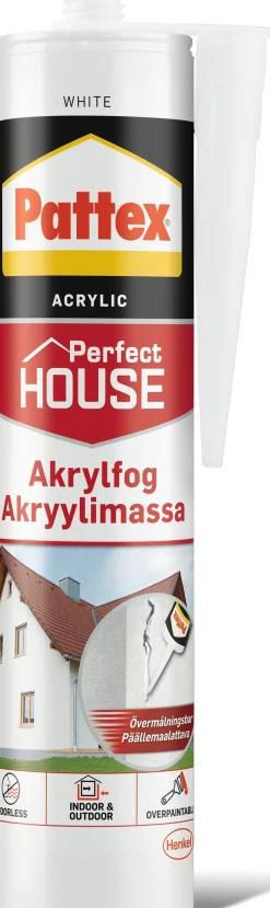 Fugemasse akryl hvit 280ml