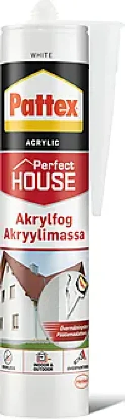 Fugemasse akryl hvit 280ml