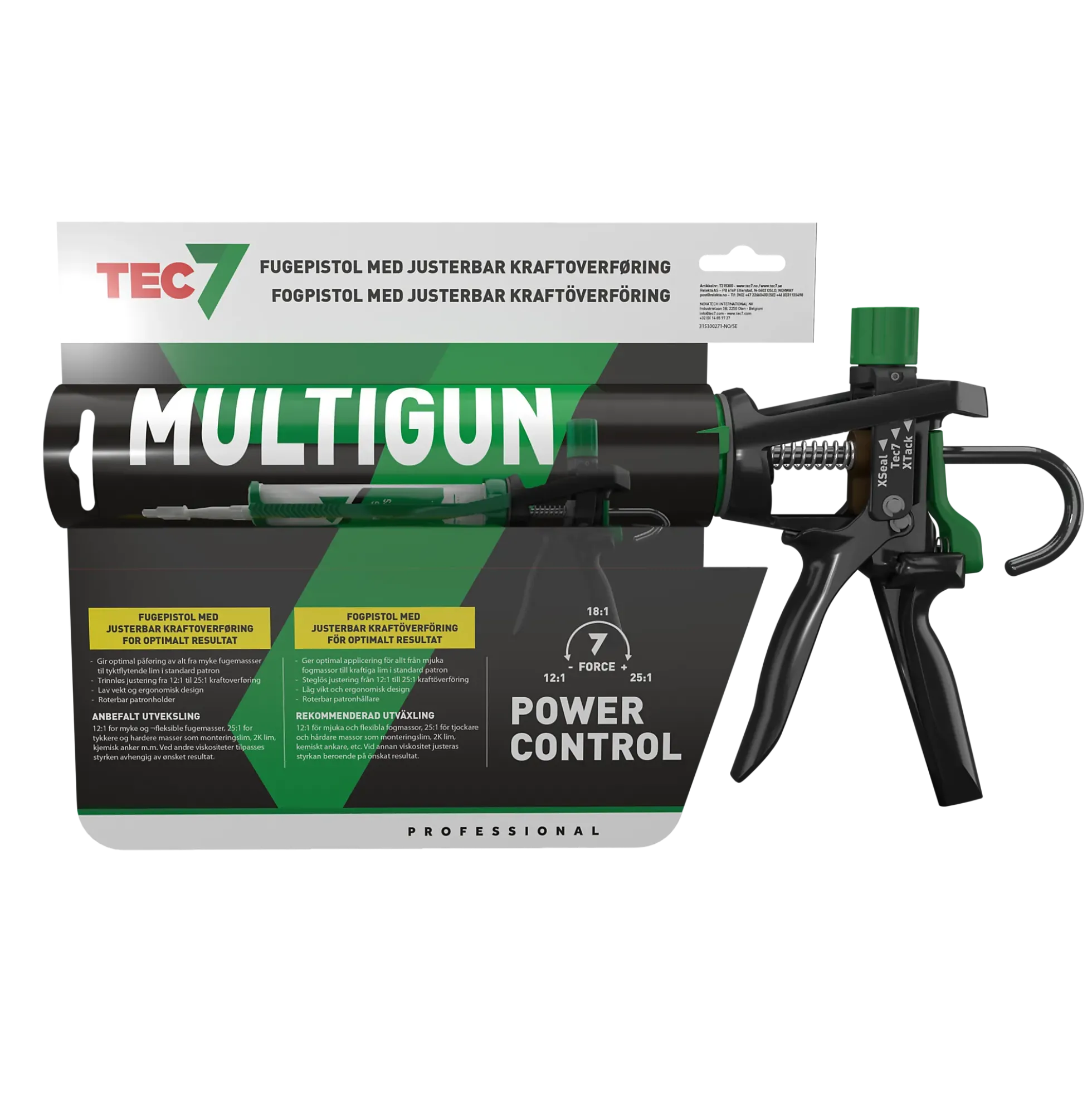 Fugepistol Multigun Justerbar