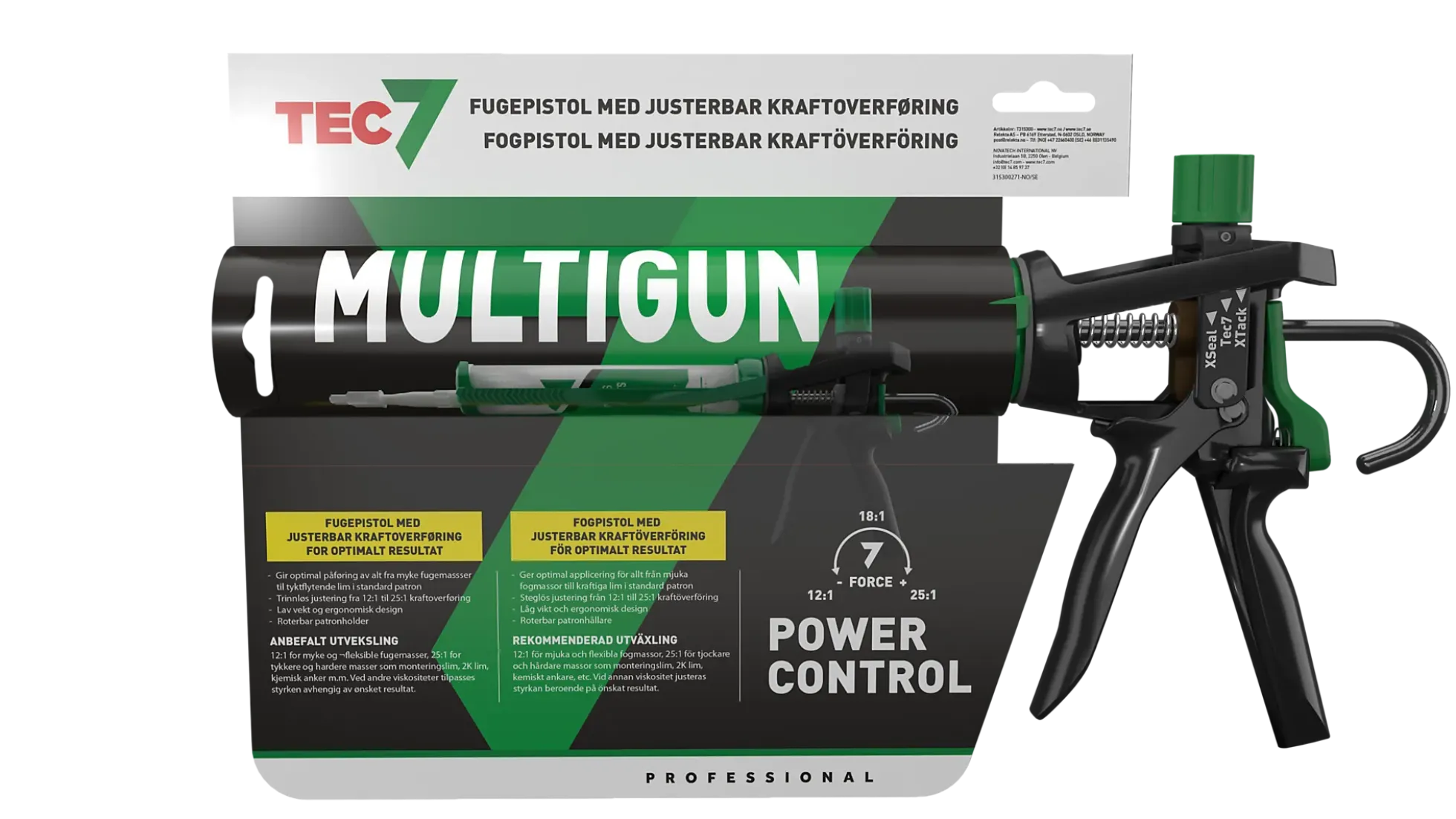Fugepistol Multigun Justerbar