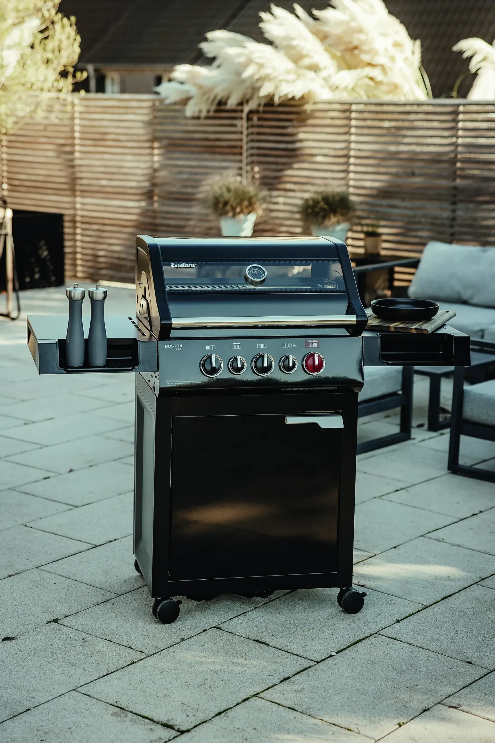 Gassgrill Boston Black 3 brenner