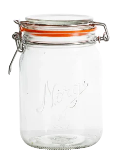 Glass med hengslet lokk 0,7l