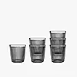 Glass Røkgrå Siri 20cl 6stk