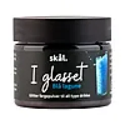 Glitterfarge i glasset Blå Lagune