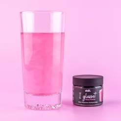 Glitterfarge i glasset Rosa Panter