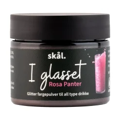 Glitterfarge i glasset Rosa Panter