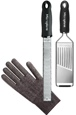 Gourmet Grater Set Med Premium Zester, Gourmet Slicer Og Hanske