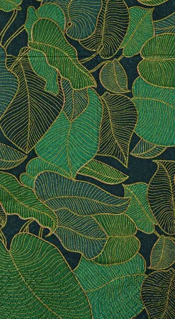Gourmet Servietter 33x40cm Art Nouveau green