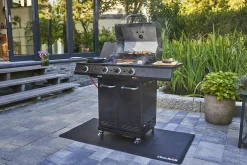 Grillmatte i sort pvc 150x80cm