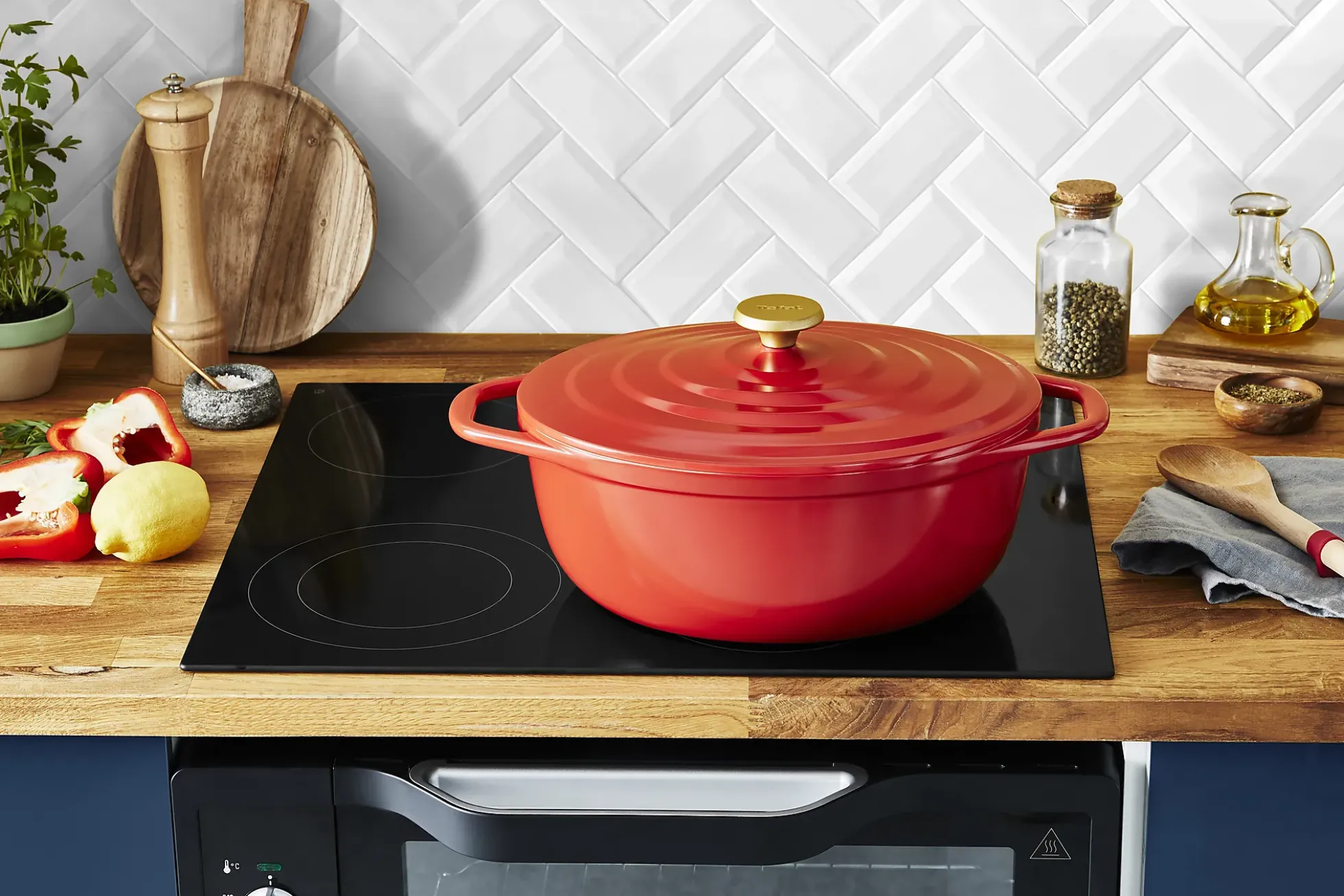 Gryte Air oval 30cm 5,7l rød