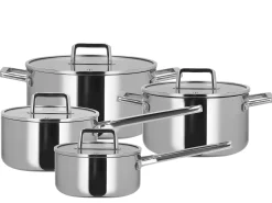 Grytesett med lokk 4 deler Edge 3-ply 1,5l 2,3l 3,4l 5,2l