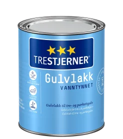 Gulvlakk matt vannbasert 0,75l