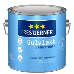 Gulvlakk matt vannbasert 3l