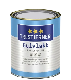 Gulvlakk vannbasert halvblank 0,75l