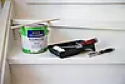 Gulvmaling halvblank hvit 0,75l
