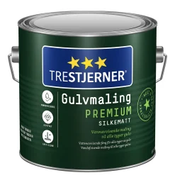 Gulvmaling premium klar hvit base 2.7l