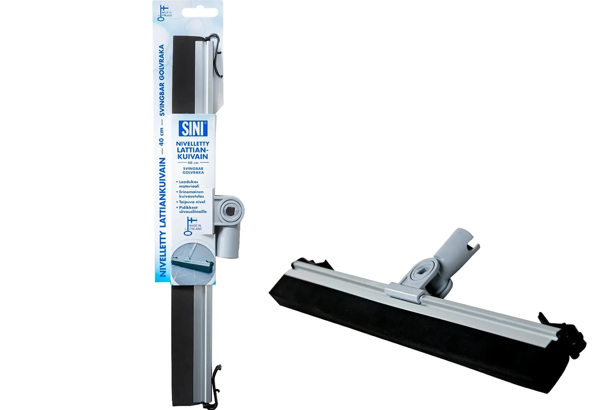 Gulvnal 40cm svingbar med klutfeste