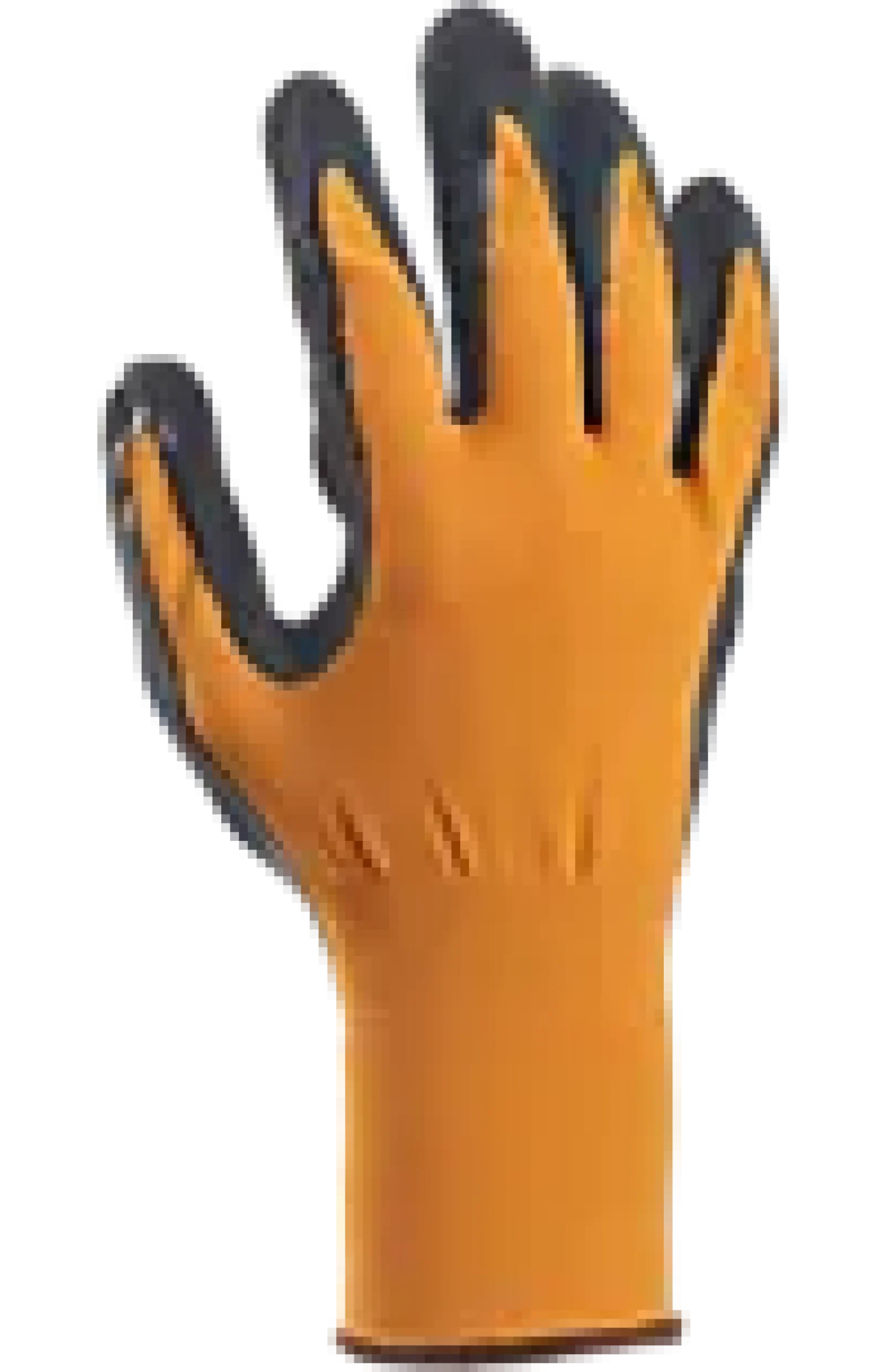 HANSKE COMFORT ORANSJE/SVART STØRRELSE 11