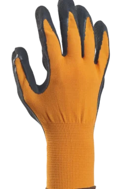 HANSKE COMFORT ORANSJE/SVART STØRRELSE 11