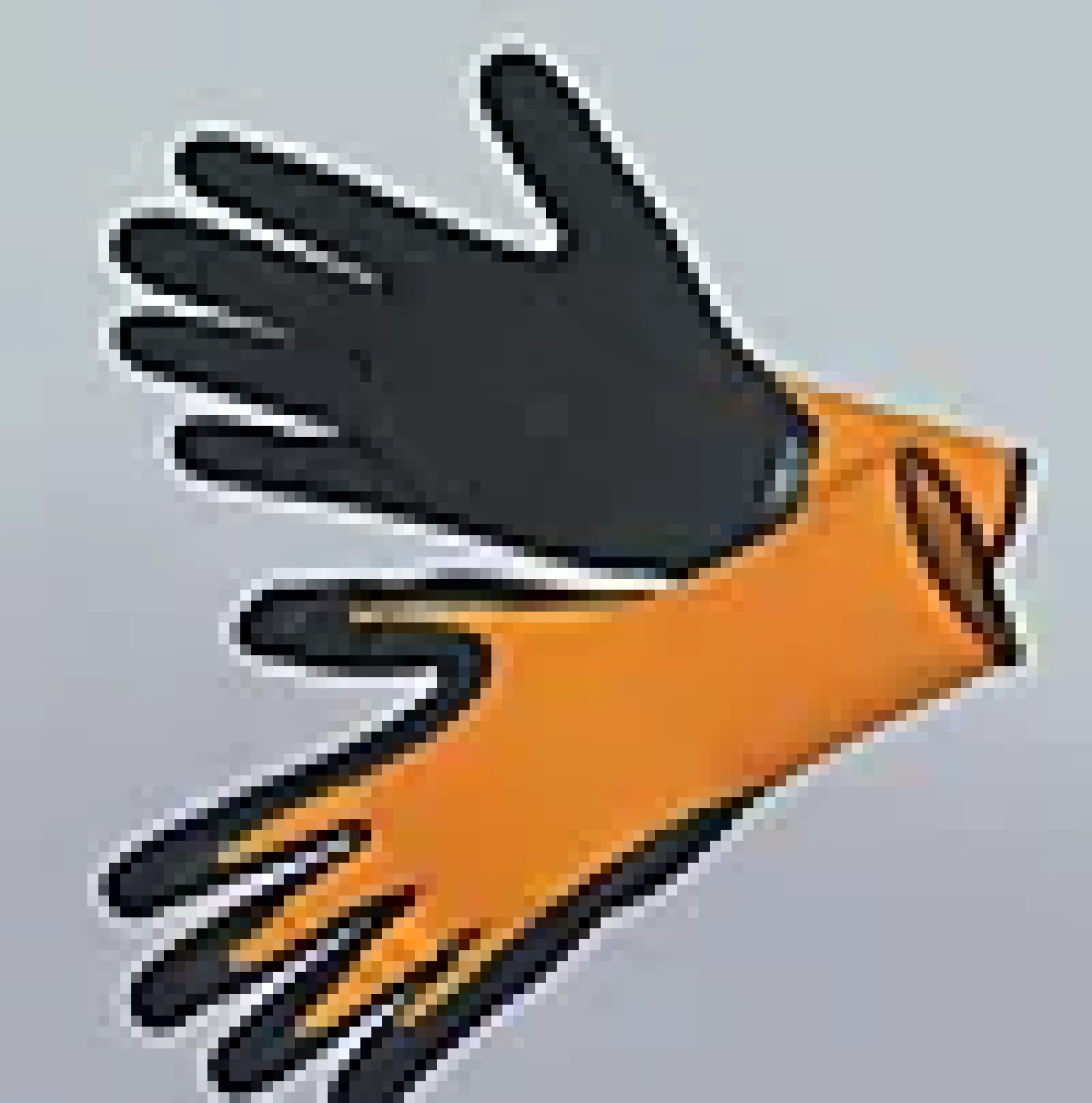HANSKE COMFORT ORANSJE/SVART STØRRELSE 11