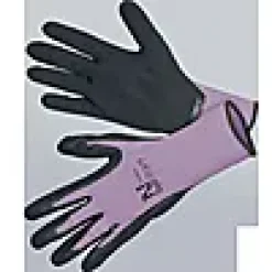 Hanske Comfort str 7 lilla/svart