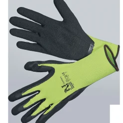 Hanske Comfort str 7 lime/svart