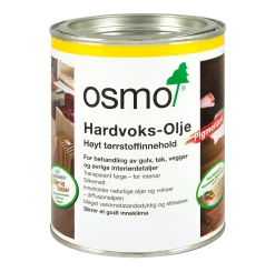 Hardvoksolje pigmentert 0,75l 3075 sort