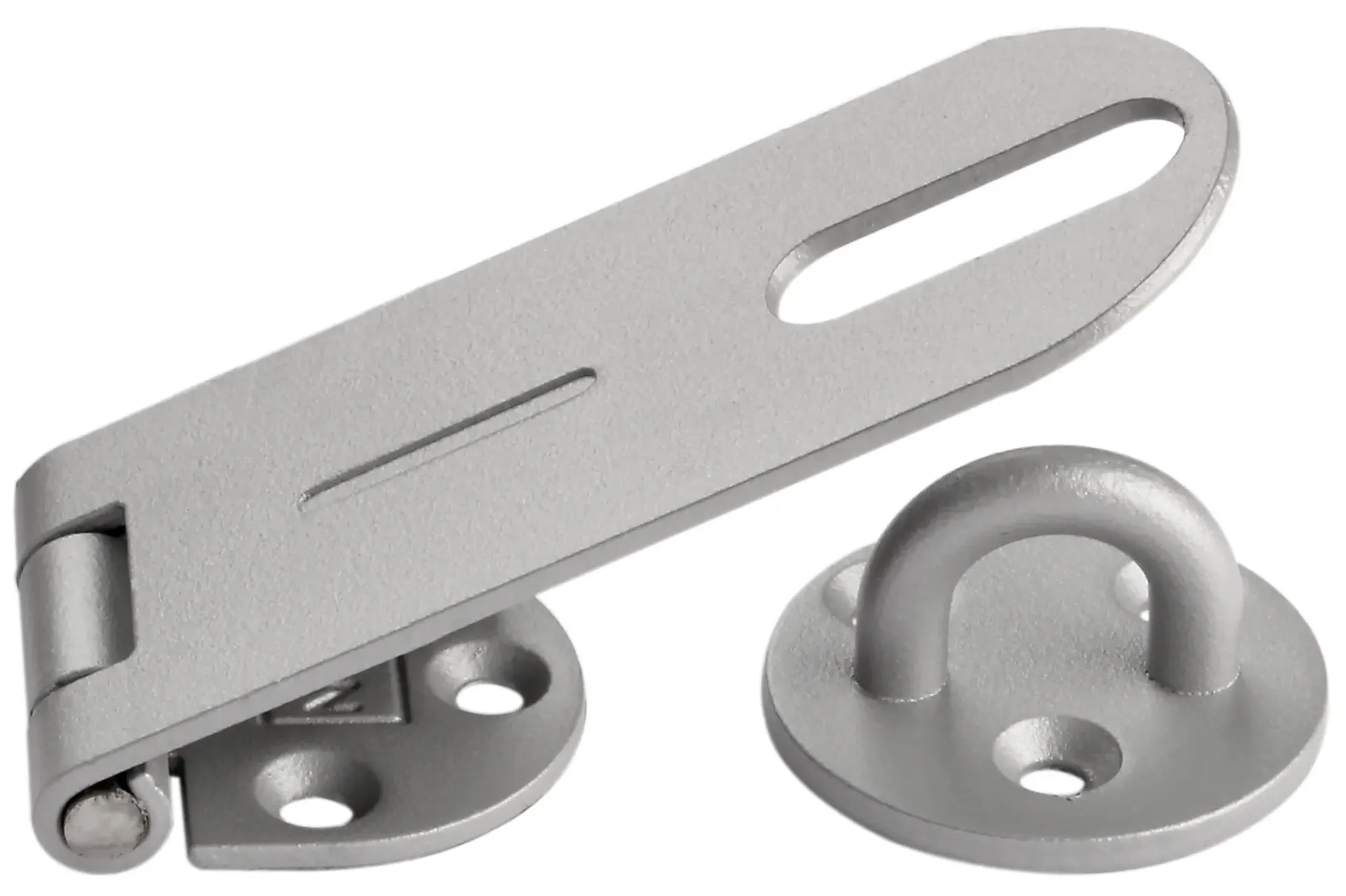 HASPE 100MM FINSTRUKTUR GRÅ MED RUSTFRI A4 TAPP