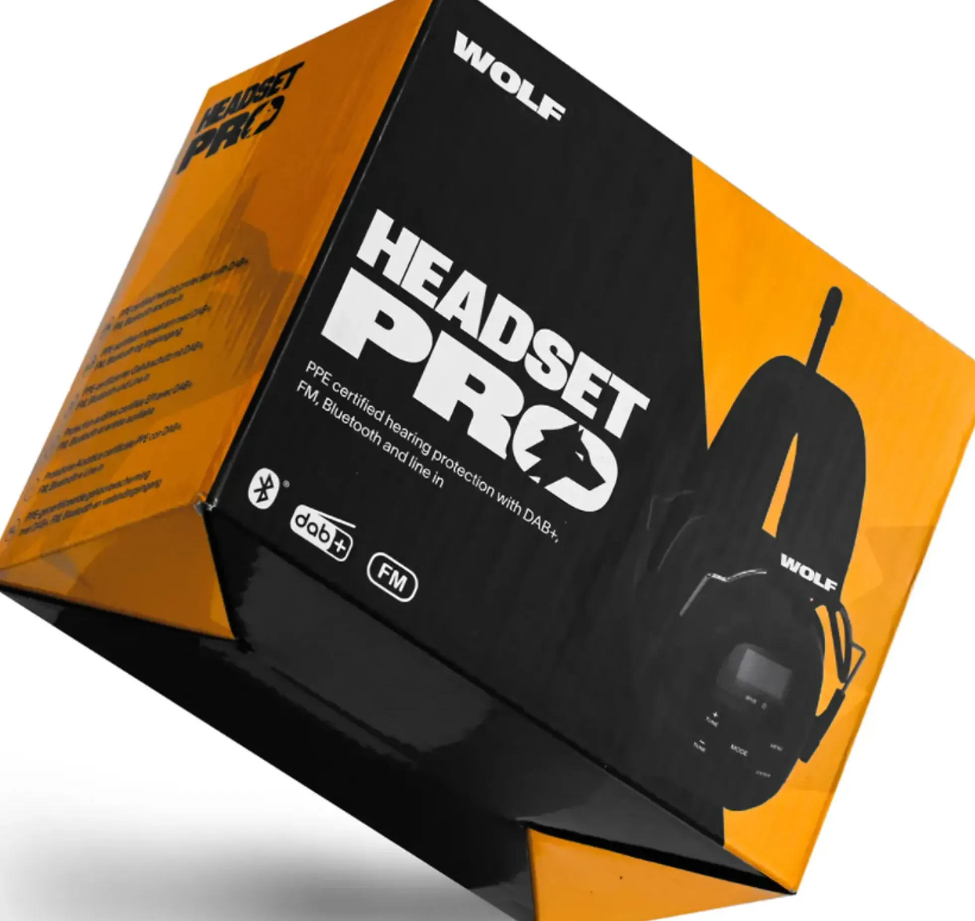 Headset Pro med bluetooth,DAB+, FM, Skjerm og mikrofon
